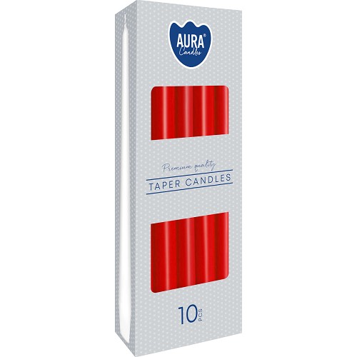 Svíčka kónická špic S30-030 a10 red