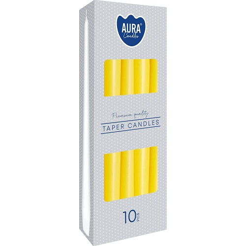 Svíčka kónická špic S30-010 a10 yellow