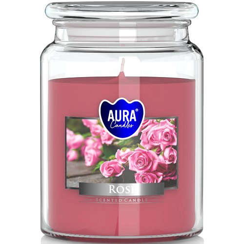 Svíčka ve skle uzáver SND99-78 Rose