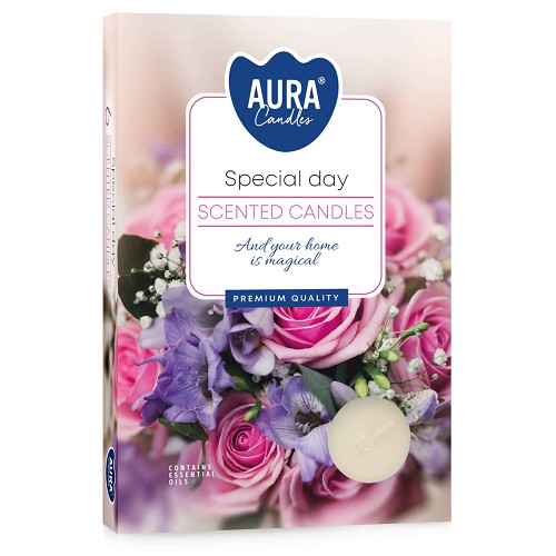 Svíčka čajová aroma - P15-288 a6 Special day(6 ks)