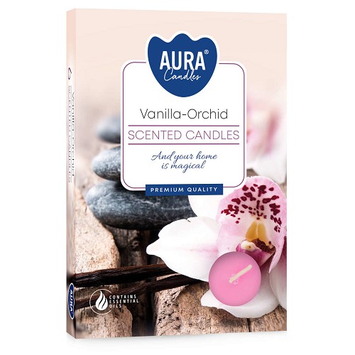 Svíčka čajová aroma - P15-184 a6 Vanilla-orchid(6 ks)