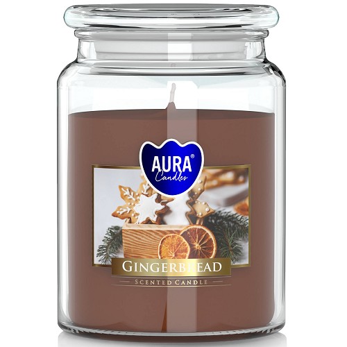 Svíčka ve skle uzáver SND99-346 Gingerbread