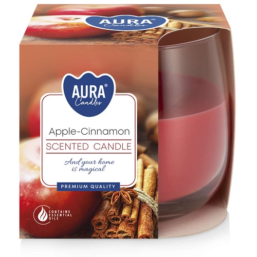 Svíčka ve skle aroma - SN71-87 Apple-cinnamon