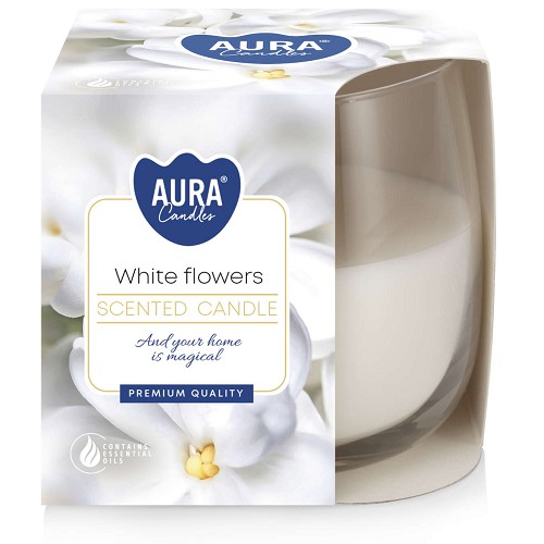 Svíčka ve skle aroma - SN71-179 White flowers