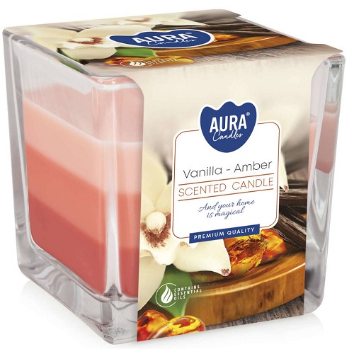 Svíčka ve skle aroma SNK80-355 Vanilla-amber