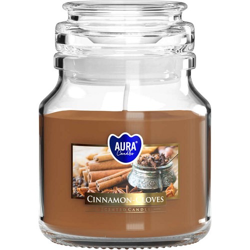 Svíčka ve skle uzáver SND71-374 Cinnamon-cloves