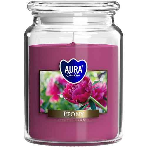 Svíčka ve skle uzáver SND99-157 Peony