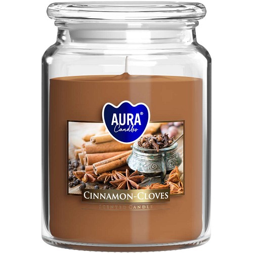 Svíčka ve skle uzáver SND99-374 Cinnamon-cloves