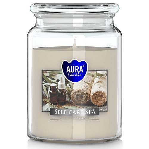 Svíčka ve skle uzáver SND99-363 Self care SPA