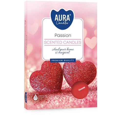 Svíčka čajová aroma - P15-380 a6 Passion (6 ks)