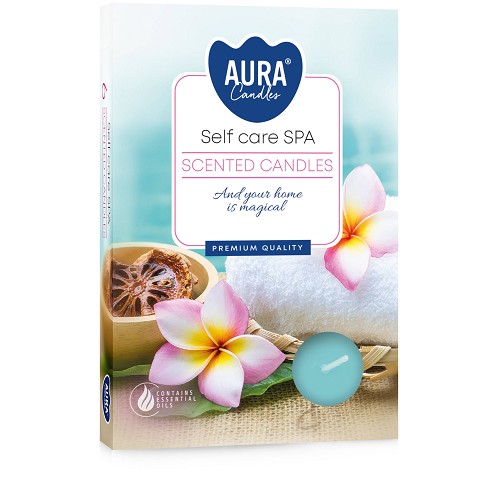 Svíčka čajová aroma - P15-363 a6 Self care SPA (6 ks)