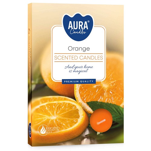Svíčka čajová aroma - P15-63 a6 Orange(6 ks)