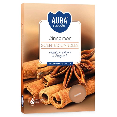 Svíčka čajová aroma - P15-65 a6 Cinnamon(6 ks)