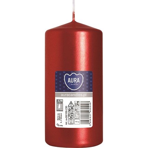Svíčka válec SW50/100-230 a1 red metalic