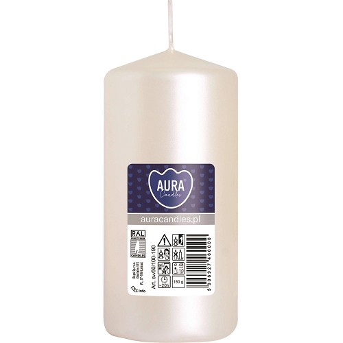 Svíčka válec SW50/100-190 a1 white pearl