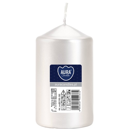Svíčka válec SW60/100-190 a1 white pearl