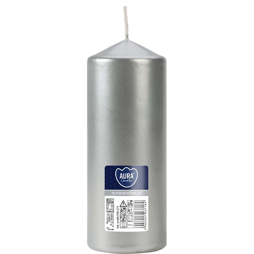 Svíčka válec SW60/150-271 silver metalic