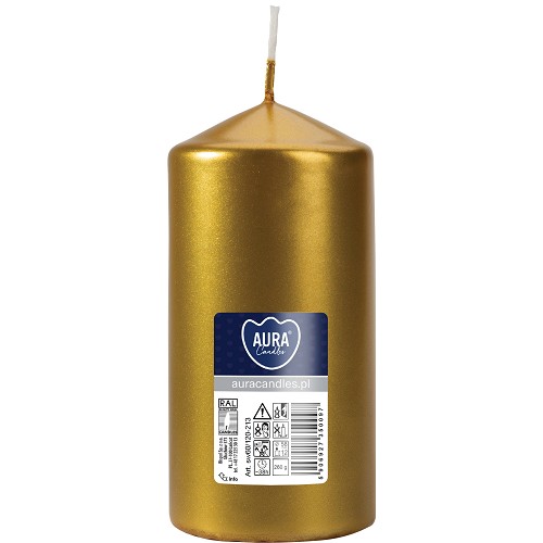 Svíčka válec SW60/120-213 gold metalic