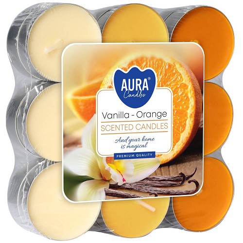 Svíčka čajová aroma - P15-37 a18 Vanilla-Orange (18 ks)