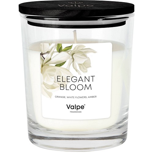 Svíčka s dřevěným víčkem sn95d-439 Elegant bloom