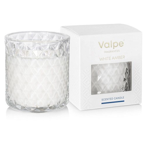 Vonná svíčka z křišťálu VC-001-459 White amber