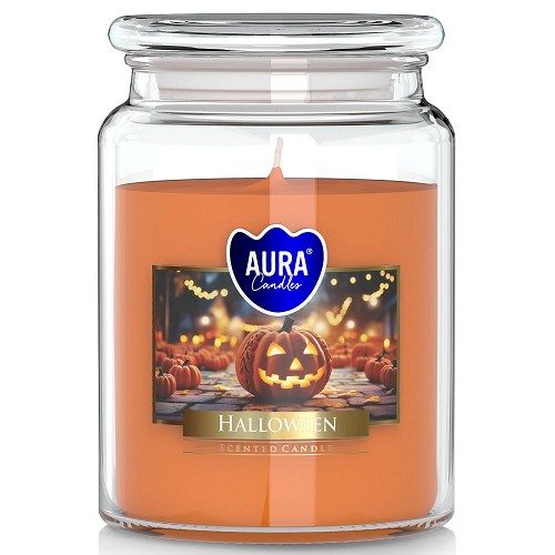 Svíčka ve skle uzáver SND99-466 Halloween