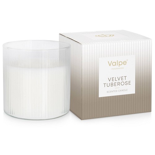 Svíčka ve vroubkovaném skle vc-002-462 Velvet tuberose