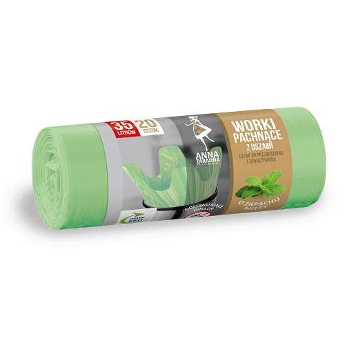 AZ Pytle na odpadky s ušima - vůně máty 35L 20ks