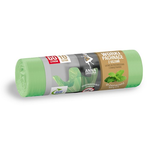 AZ Pytle na odpadky s ušima - vůně máty 60L 10ks