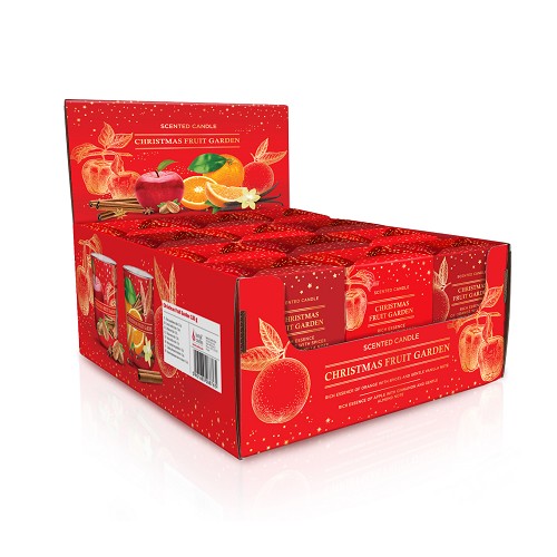 Svíčka ve skle 150 g - Christmas Fruit Garden