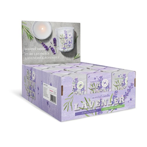 Svíčka ve skle 150 g - LAVENDER