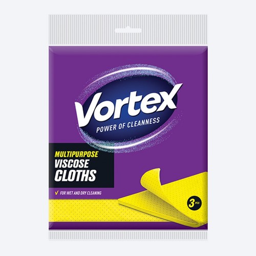 VORTEX Viskózové utěrky (netkané) 3ks
