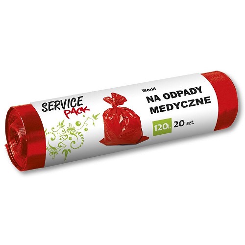 SP Pytle na zdravotnický odpad LDPE 120L 20ks