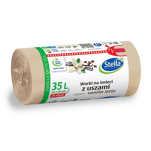 ST Pytle na odpadky s ušima - vanilla latte 35L 24ks