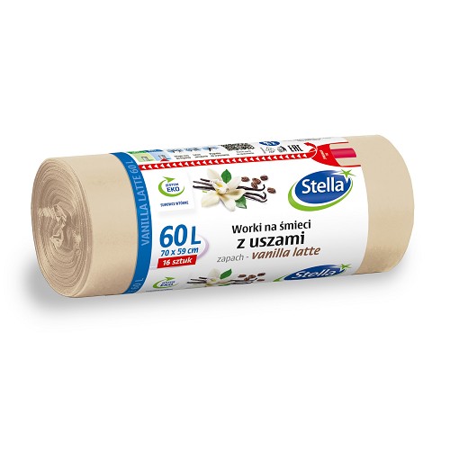 ST Pytle na odpadky s ušima - vanilla latte 60L 16ks