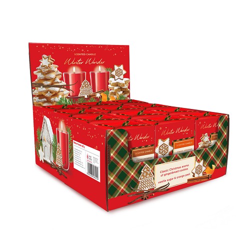 Svíčka ve skle 150 g -  WINTER WONDER