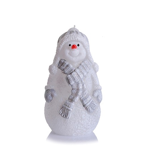 Xmas Snowman Figurka 130 bílá + šedá