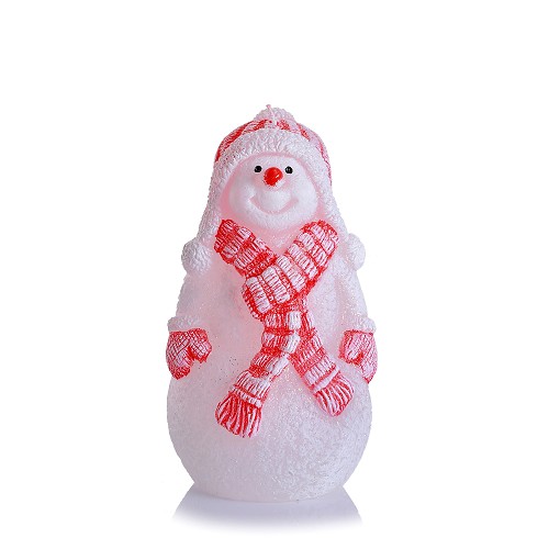 Xmas Snowman Figurka 130 bílá + červená