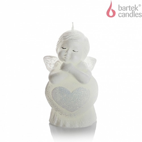 Angel with heart Figurka 120 bílý
