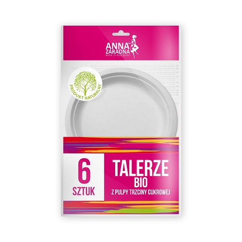 AZ BIO talíře z cukrové třtiny 6ks