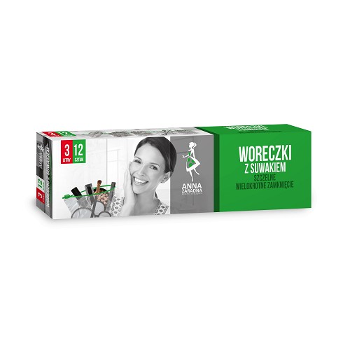 AZ sáčky na zip 3L 12ks. box