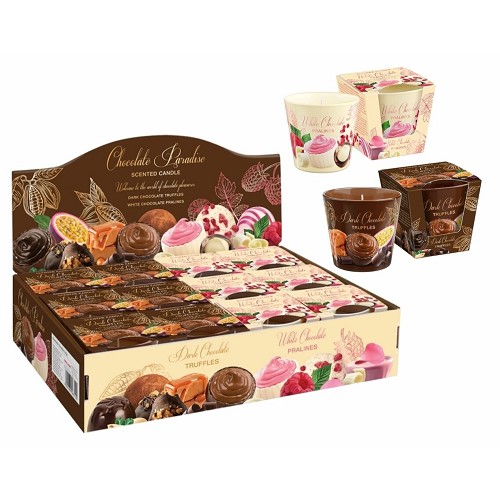Svíčka ve skle 115 g - CHOCOLATE PARADISE
