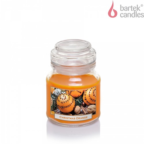 Svíčka ve skle 130 g labelled - Christmas Orange