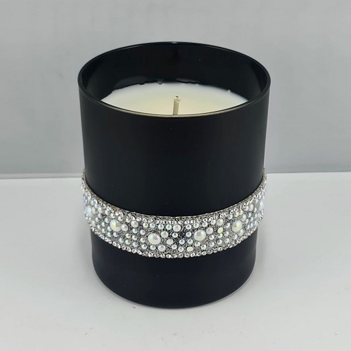 CRYSTAL OPAL GLASS black