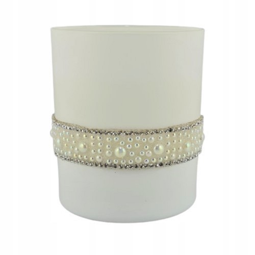 CRYSTAL OPAL GLASS white