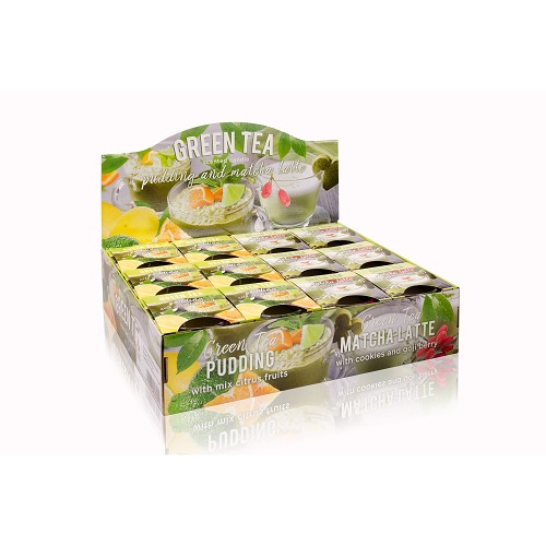 Svíčka ve skle 115 g - GREEN TEA PUDDING