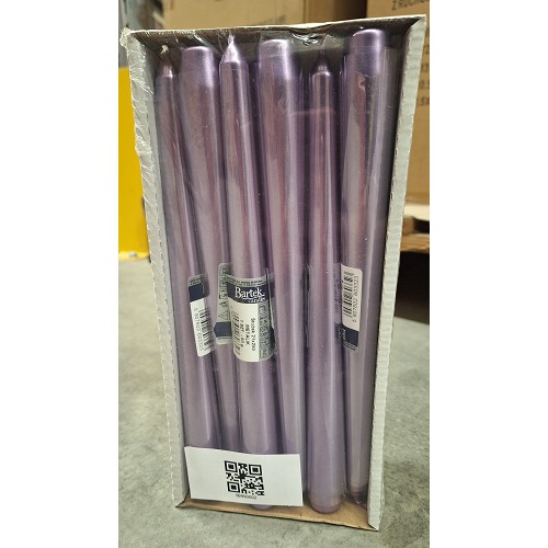 Svíčka kónická 21x250 fialová metalická