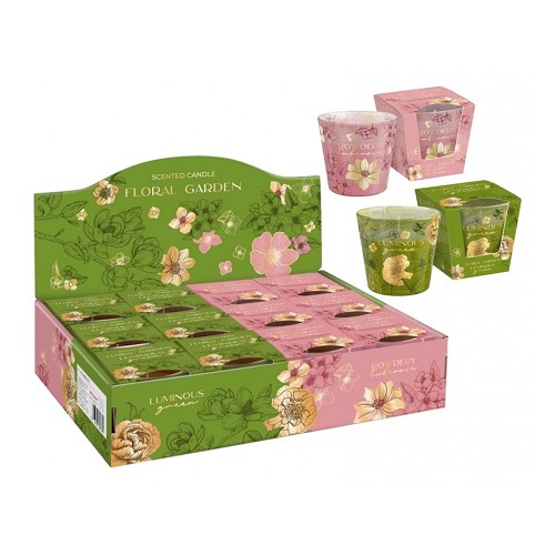 Svíčka ve skle 115 g - FLORAL GARDEN