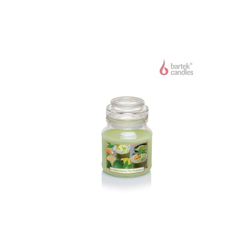 Svíčka ve skle 130 g labelled - Green Tea Pudding