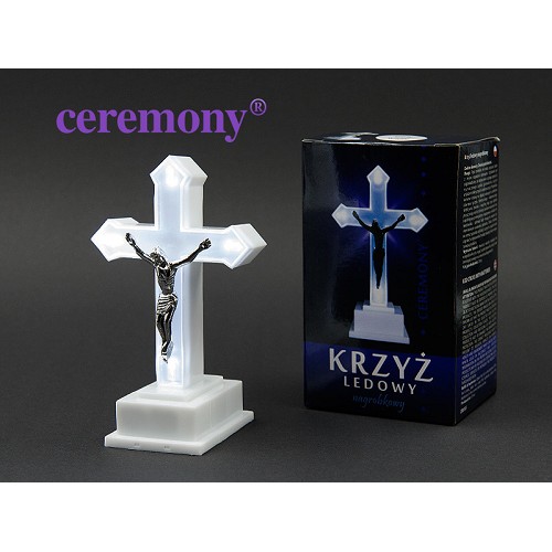 Led kříž bílý